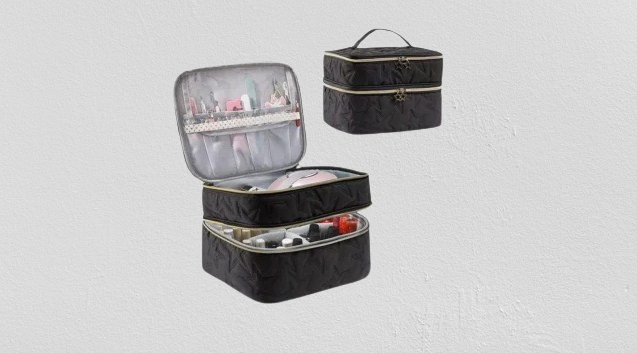 layer makeup bag